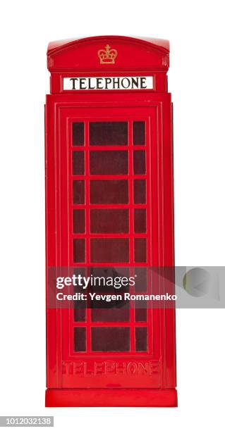 old british style telephone booth - english phone booth stock pictures, royalty-free photos & images