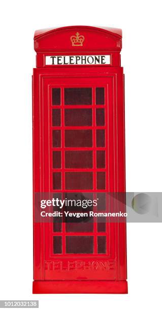 old british style telephone booth - cultura inglesa imagens e fotografias de stock