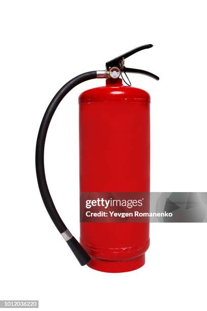 fire extinguisher isolated on white background - fire extinguisher stock pictures, royalty-free photos & images