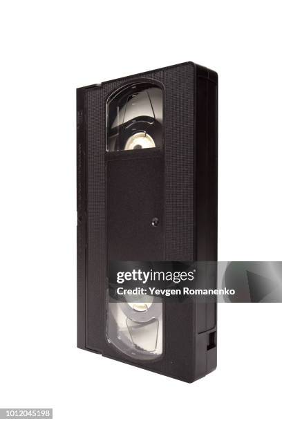 old video tape isolated on white background - ビデオカセット ストックフォトと画像