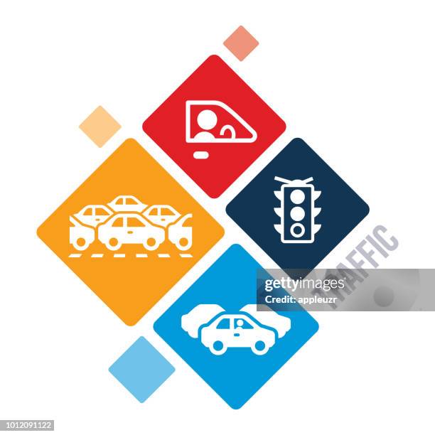 traffic illustration - bottleneck stock illustrations