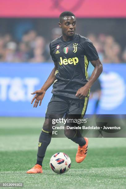 Juventus player Leandro Fernandes in action during 2018 MLS All-Star Game: Juventus v MLS All-Stars at Mercedes-Benz Stadium on August 1, 2018 in...