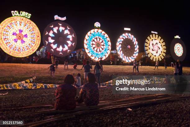 giant lantern festival, san fernando - filipino culture stock pictures, royalty-free photos & images