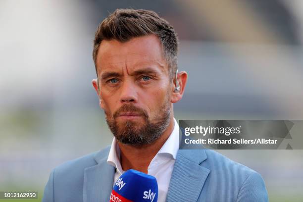 Sky sports football pundit Lee Hendrie before the Sky Bet Championship match between Hull City and Aston Villa at the KCOM Stadium on August 6, 2018...