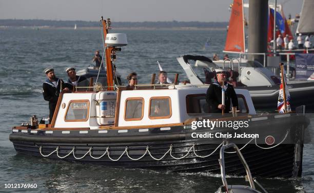 Princess Anne, Princess Royal, Admiral of the Royal London Yacht Club and Sir Timothy Laurence arrive for the Royal London Yacht Club Champagne Party...