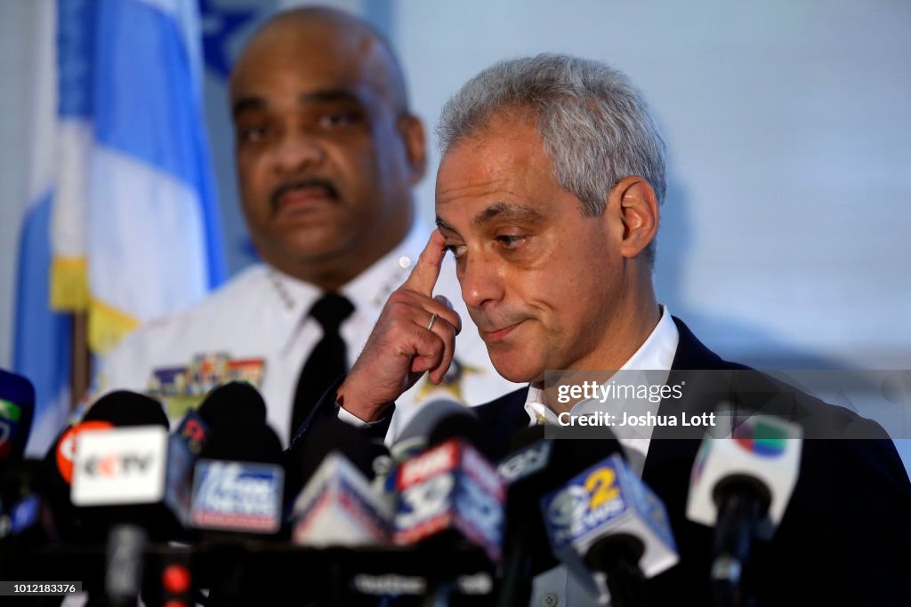 Chicago PD Superintendent Eddie Johnson Holds News Conf. On Record Weekend Shootings