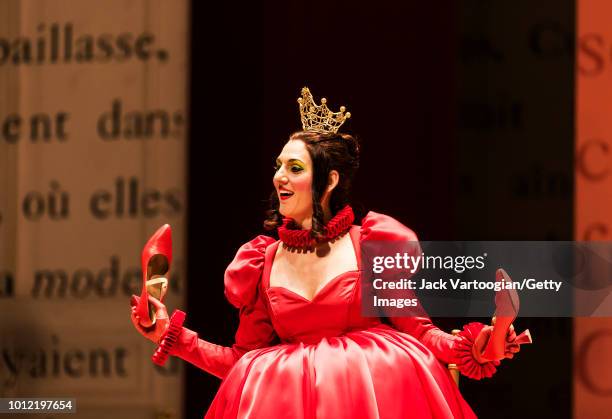 Israeili mezzo-soprano Maya Lahyani performs at the final dress rehearsal prior to the Metropolitan Opera premiere of Laurent Pelly's production of...