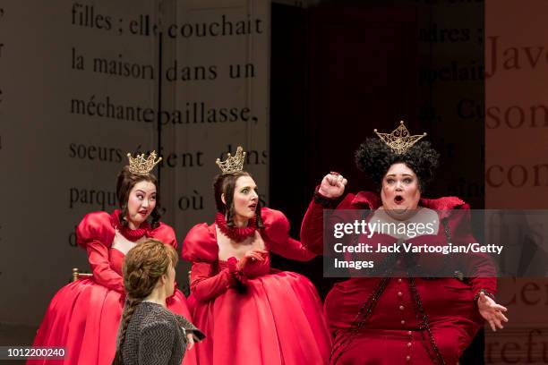 American mezzo-soprano Joyce DiDonato with, from left, Chinese soprano Ying Fang , Israeili mezzo-soprano Maya Lahyani , and American mezzo-soprano...