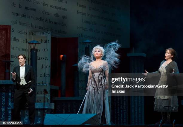 English mezzo-soprano Alice Coote , American mezzo-soprano Joyce DiDonato , and South Korean soprano Kathleen Kim perform at the final dress...