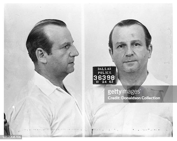 Dallas police took this mug shot of Jack Ruby on November 24, 1963 after his arrest for the murder of Lee Harvey Oswald.