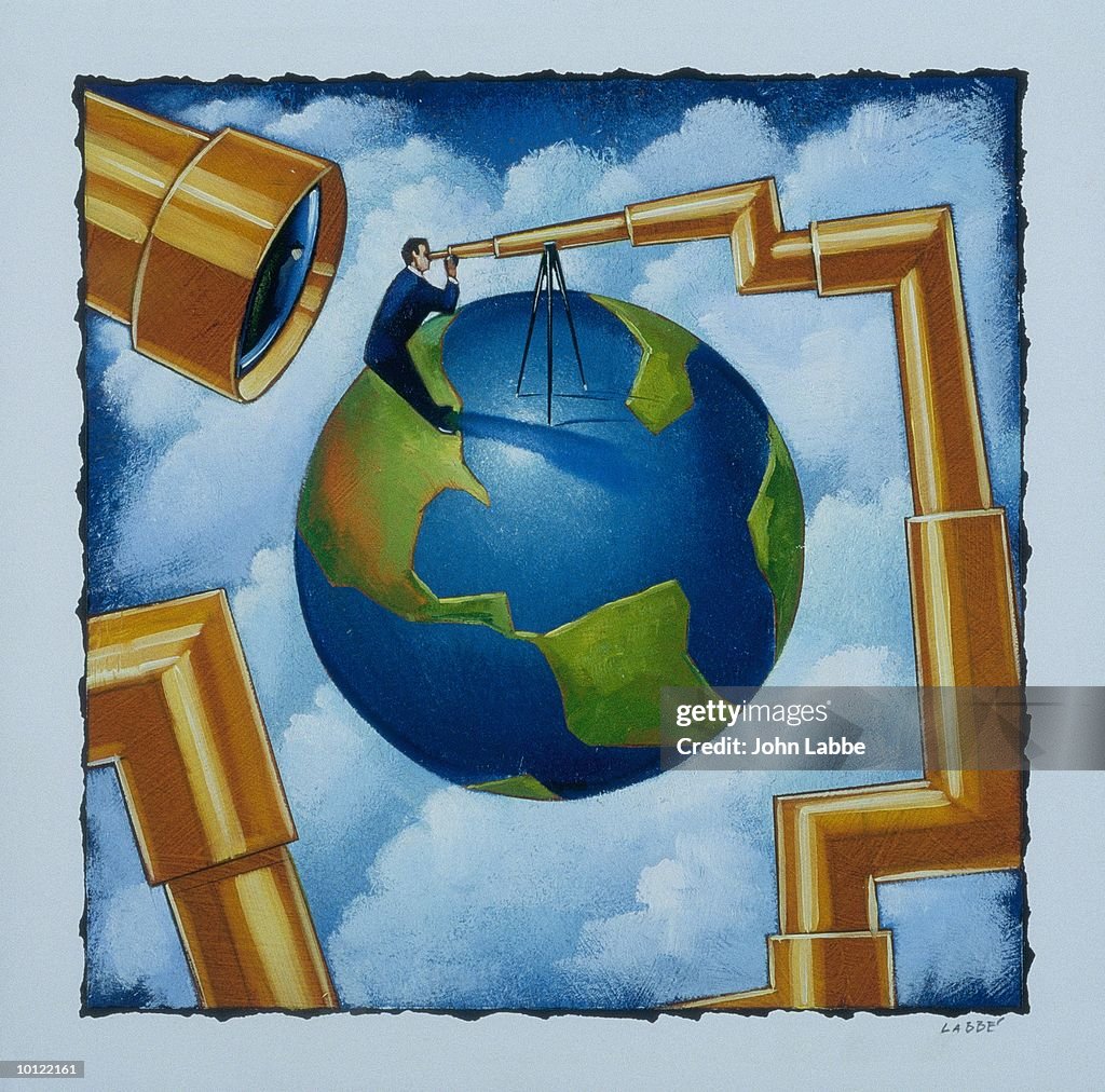 GLOBE AND TELESCOPE