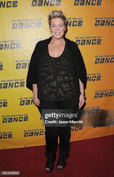 Judge Mia Michaels arrives at Fox's "So You Think You Can Dance" season 7 viewing party on May 27, 2010 in Los Angeles, California.