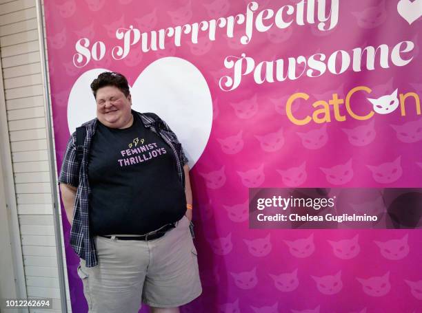 An attendee seen at CatCon Worldwide 2018 at Pasadena Convention Center on August 4, 2018 in Pasadena, California.