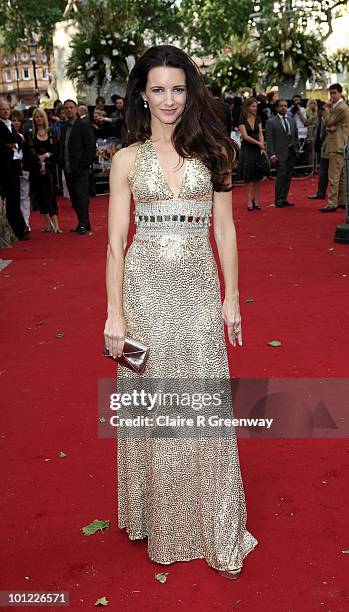 Actress Kristin Davis arrives at the UK premiere of 'Sex And The City 2' at Odeon Leicester Square on May 27, 2010 in London, England.