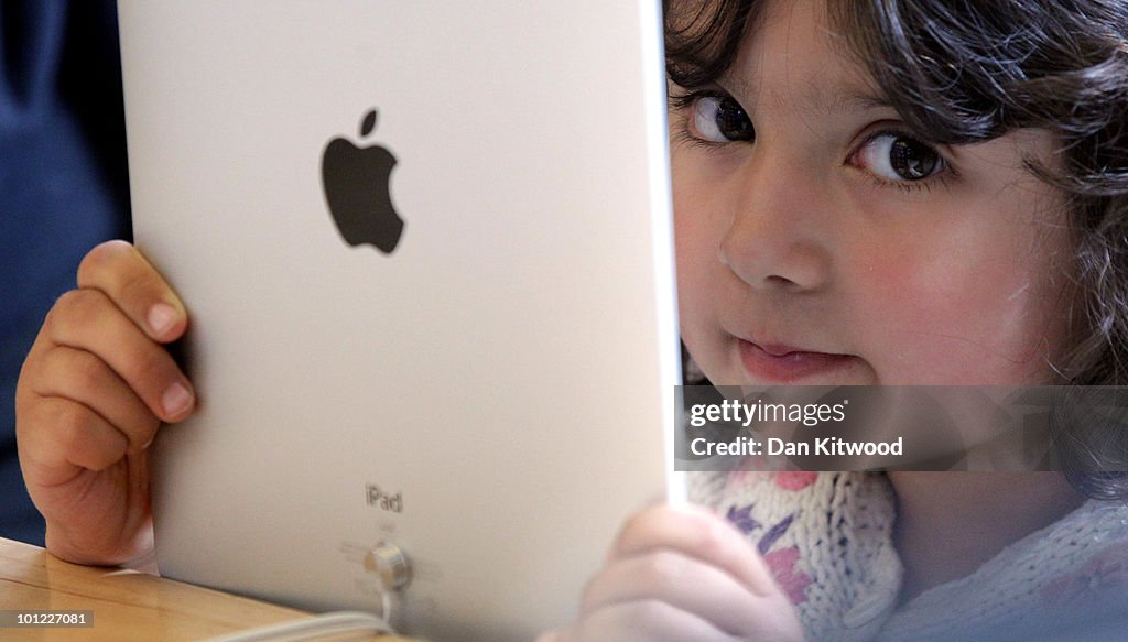 Customers Queue As Apple Launch The iPad In The UK