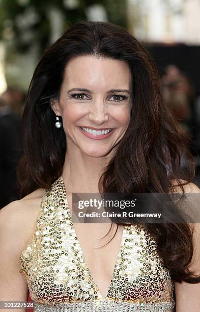 Actress Kristin Davis arrives at the UK premiere of 'Sex And The City 2' at Odeon Leicester Square on May 27, 2010 in London, England.