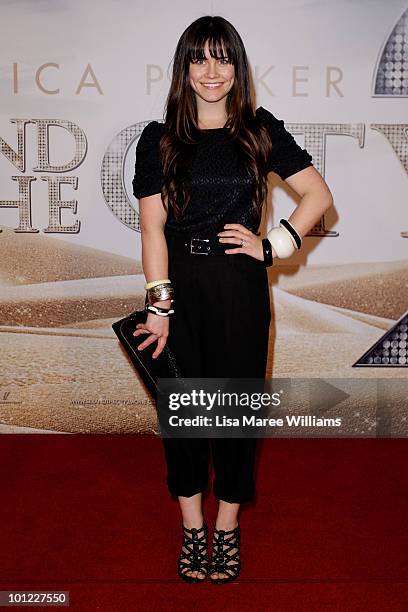 Saskia Burmeister arrives at the 'Sex And The City 2' Sydney Premiere at Fox Studios on May 28, 2010 in Sydney, Australia.