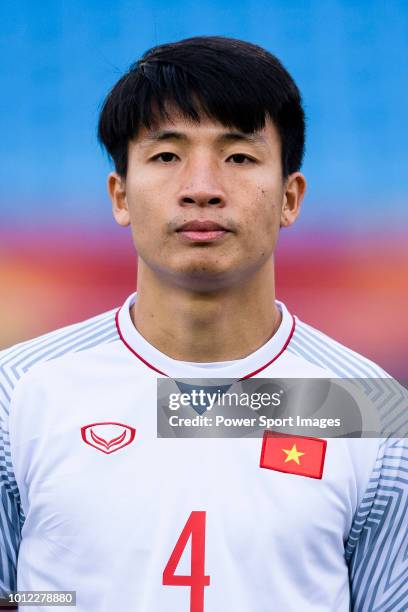 Bui Tien Dung of Vietnam during the AFC U23 Championship China 2018 Semi Finals match between Qatar and Vietnam at Changzhou Olympic Sports Center on...