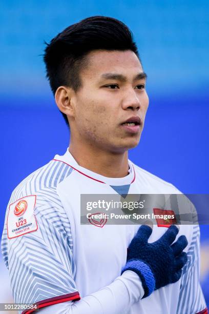 Pham Xuan Manh of Vietnam during the AFC U23 Championship China 2018 Semi Finals match between Qatar and Vietnam at Changzhou Olympic Sports Center...