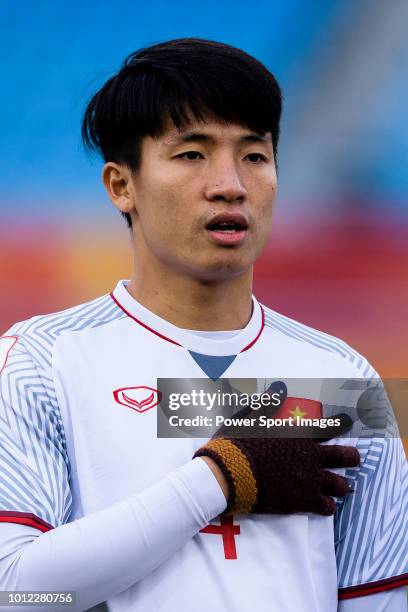 Bui Tien Dung of Vietnam during the AFC U23 Championship China 2018 Semi Finals match between Qatar and Vietnam at Changzhou Olympic Sports Center on...