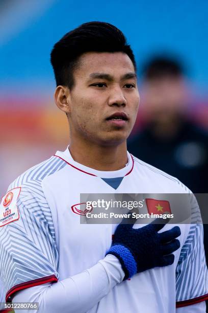 Vu Van Thanh of Vietnam during the AFC U23 Championship China 2018 Semi Finals match between Qatar and Vietnam at Changzhou Olympic Sports Center on...