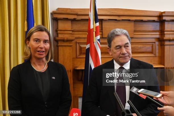 Foreign Minister Winston Peters and Federica Mogherini, European Union High Representative for Foreign Affairs and Security Policy and Vice-President...