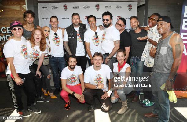 Guests, Ongina, Max Emerson, Viktor Luna, Luke Wessman, Prince Michael Jackson, Gilles Marini, Chris Salgardo, Tricia Helfer, amfAR CEO Kevin Robert...