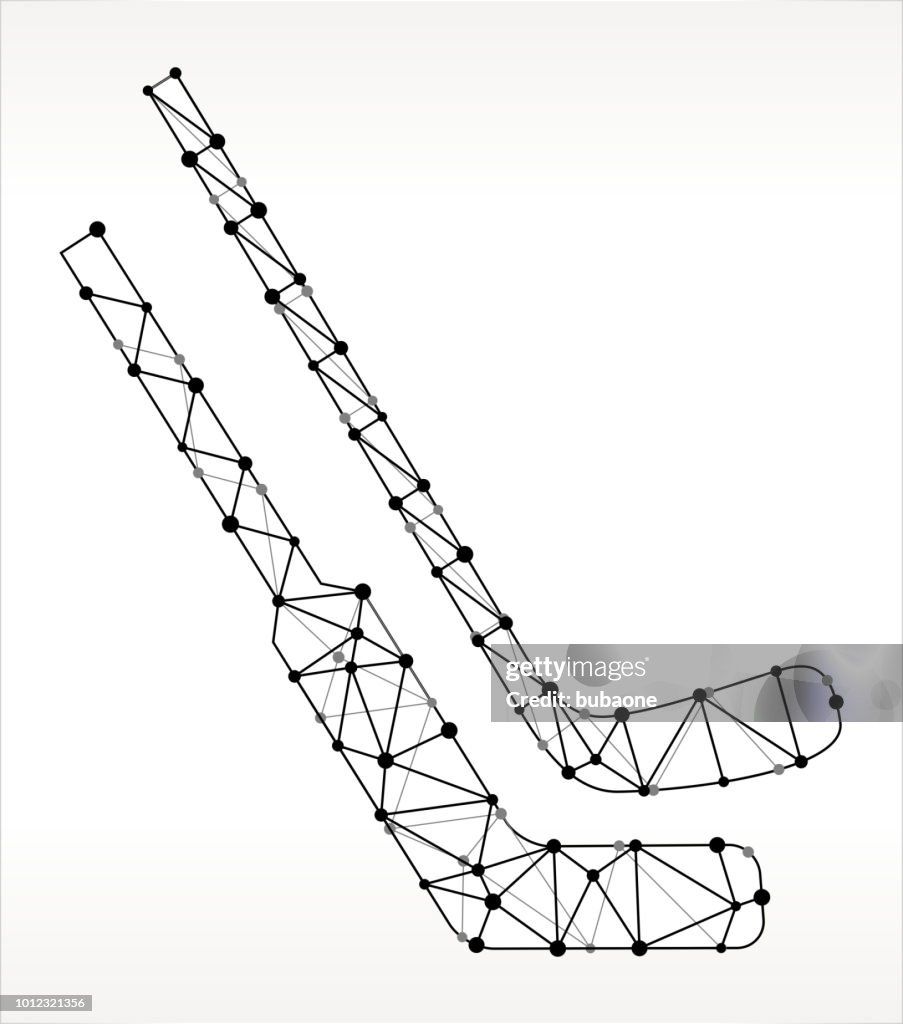 Hockey Sticks Triangle Node Black And White Pattern High-Res Vector ...