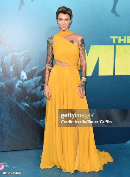 Meg Ruby Rosen Warner Bros Pictures And Gravity Pictures Premiere Of The Meg Arrivals ...