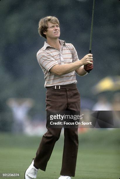 Golfer Tom Watson in action circa early 1980's during tournament play.