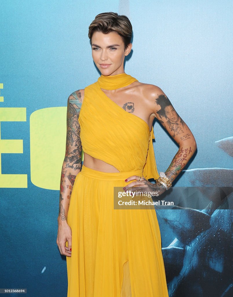 Meg Ruby Rosen Ruby Rose arrives to the Warner Bros. Pictures and Gravity Pictures ...