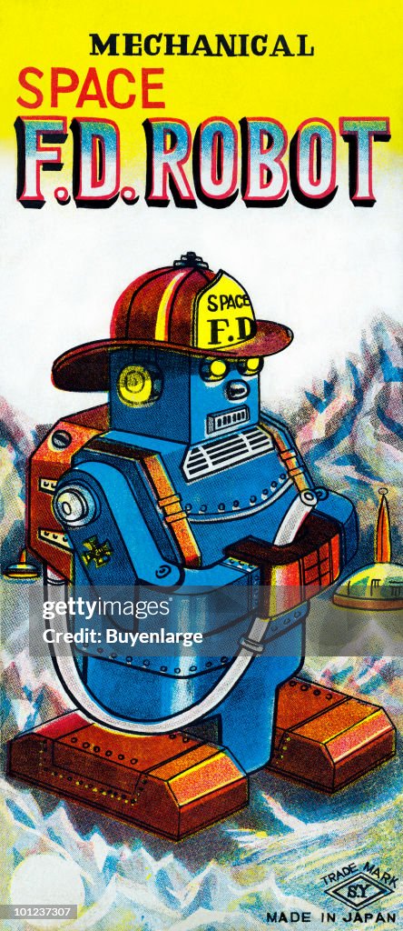 Mechanical Space Fire Department Robot