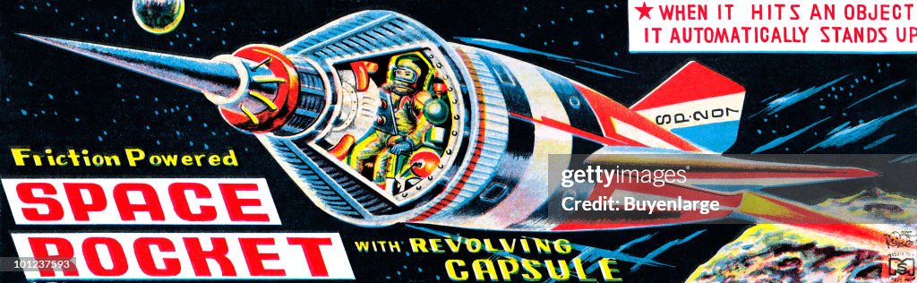 Space Rocket with Revolving Capsule