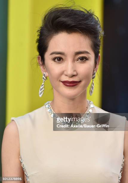 Li Bingbing attends the premiere of Warner Bros. Pictures and Gravity Pictures' 'The Meg' at TCL Chinese Theatre IMAX on August 6, 2018 in Hollywood,...