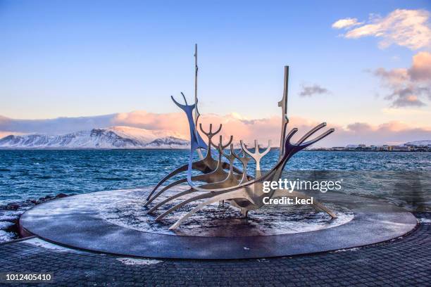 solfar sun voyager - icelandic phallological museum stock pictures, royalty-free photos & images