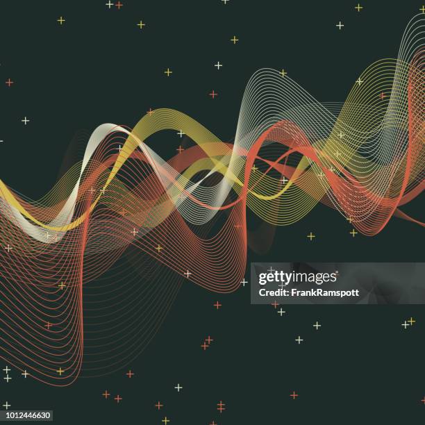 vintage wave vector pattern - empty swing stock illustrations