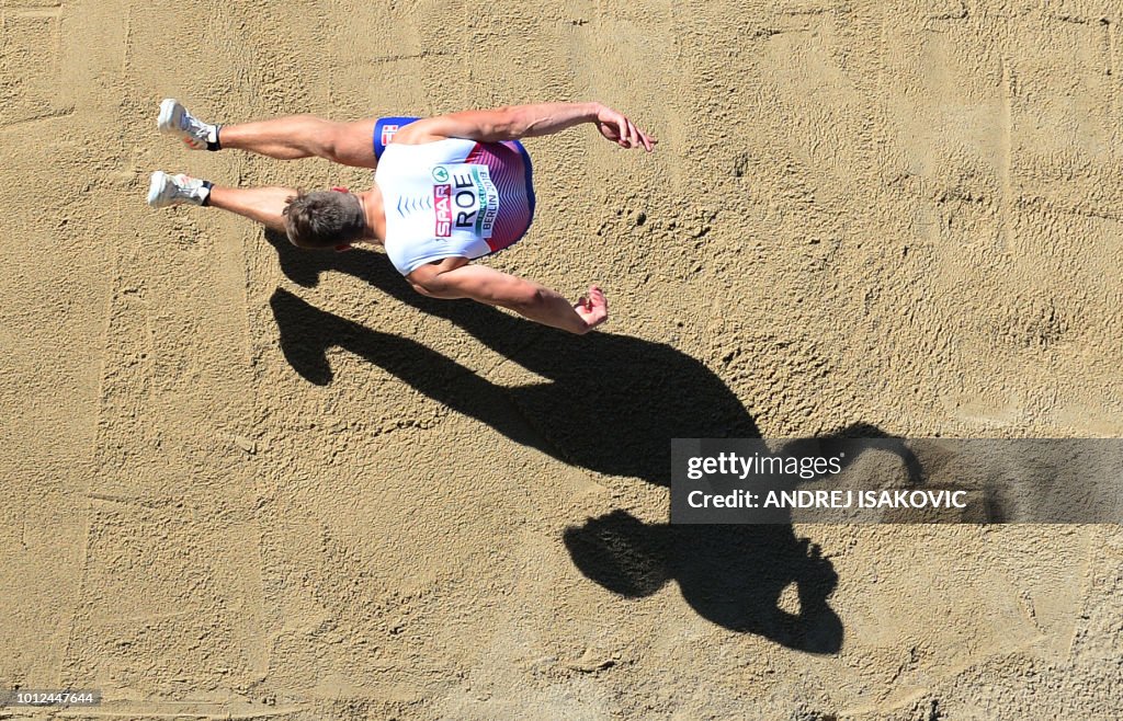 Martin Roe TOPSHOT - Norway's Martin Roe competes in the men's decathlon long ...