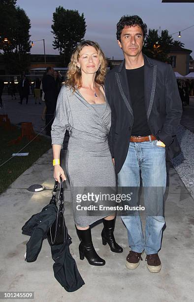 Amanda Sandrelli and Blas Roca Rey attend the MAXXI opening party on May 28, 2010 in Rome, Italy.
