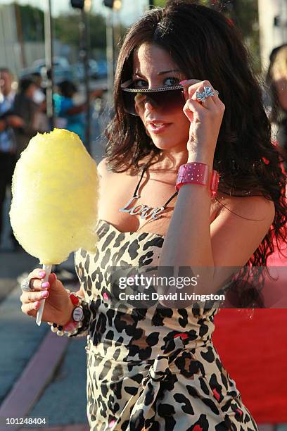 Personality Jennifer Tapiero attends the 4th Annual Community Awards Red Carpet Gala at the Boyle Heights Technology Youth Center on May 28, 2010 in...