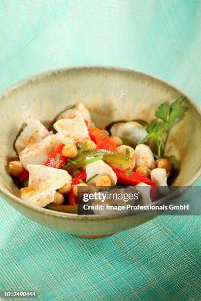 cod salad - codfish imagens e fotografias de stock