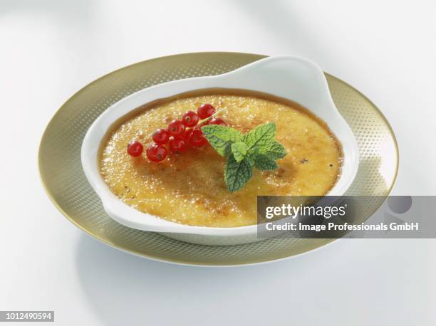Creme Brule Flavoured With Foie Gras High-Res Stock Photo
