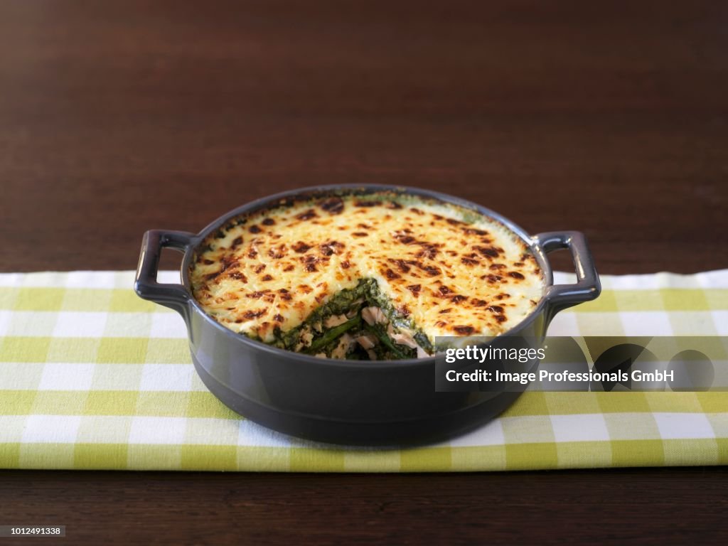 Salmon and sorrel lasagnes