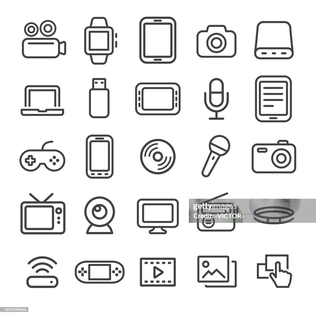 Multimedia Icons - Smart Line Series