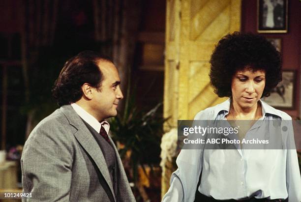 Louie and the Nice Girl" - Airdate on September 11, 1979. DANNY DEVITO;RHEA PERLMAN