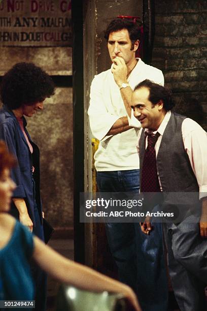 Louie and the Nice Girl" - Airdate on September 11, 1979. RHEA PERLMAN;JUDD HIRSCH;DANNY DEVITO