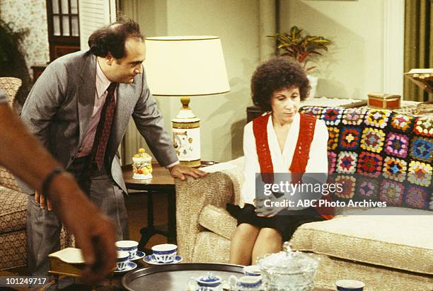 Louie Meets the Folks" and "Fantasy Borough" - Airdate Decamber 11, 1979 and May 6, 1980. DANNY DEVITO;RHEA PERLMAN