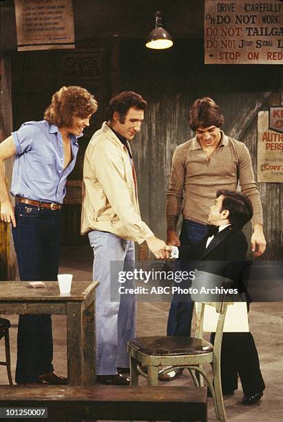 Louie Meets the Folks" and "Fantasy Borough" - Airdate Decamber 11, 1979 and May 6, 1980. JEFF CONAWAY;JUDD HIRSCH;TONY DANZA;HERVE VILLECHAIZE