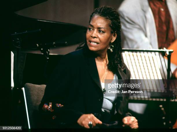 American jazz singer Abbey Lincoln at North Sea Jazz Festival, The Hague, Netherlands, July 1993.