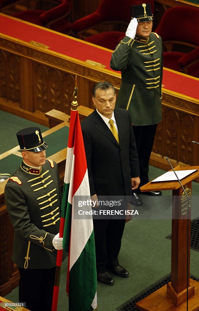 Hungarian Prime Minister Viktor Orban ta