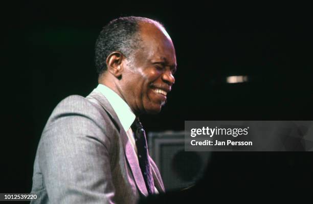 American jazz pianist Hank Jones performing in Copenhagen, Denmark, March 1991.